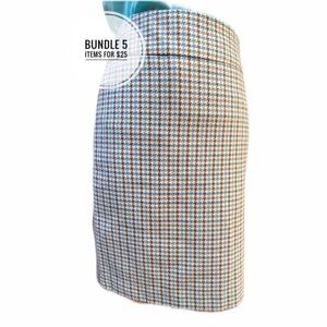 The Limited Houndstooth Pencil Skirt